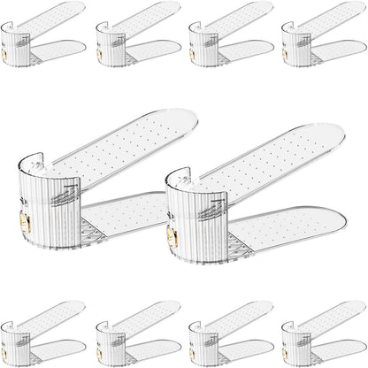 Adjustable Shoe Slot Organizer for Closet Space Saver