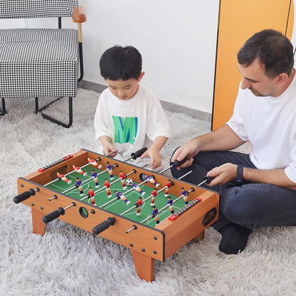 Foosball Table, Wooden Tabletop Soccer Game Set